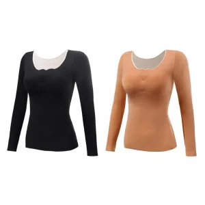 Thermal  Long sleeve Underwear for Women Thermal Base layer Comfortable Winter Shirt