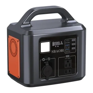 538.7Wh 600W Portable Outdoor Power Station with Solar Charging Input, 100W PD USB-C, QC3.0, AC Power Outlet,