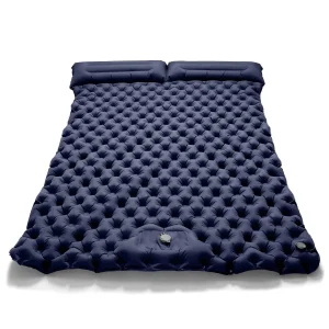 Camping Air Matt Double Sleeping Pad Inflatable Air Mat with Pillow Air Mattress Nature Hike Waterproof