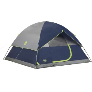 Coleman Sundome 6-Person Weatherproof Tent with Rainfly, Sets Up in 10 Mins