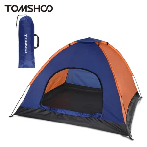 TOMSHOO 3-4 Persons Camping Tent Lightweight Outdoor with Rain Fly for Family Camping Hiking