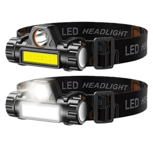 Rechargeable COB LED USB Headlamp Strong Magnetic Powerful Headlight Waterproof For Outdoor Fishing
